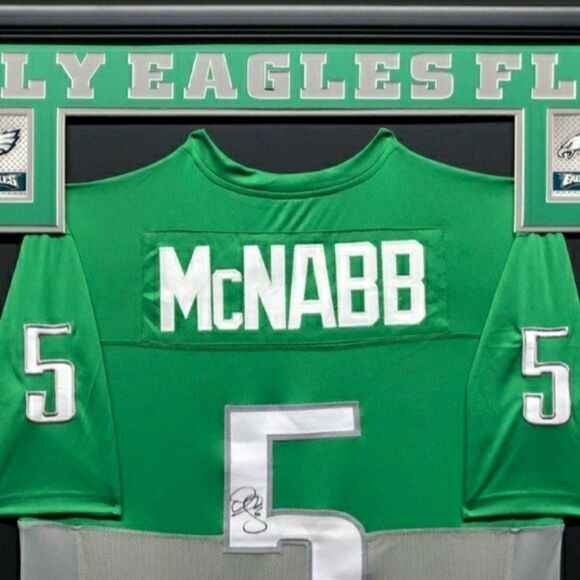 Donovan McNabb Custom Framed Autographed Jersey - Picture 3 of 5